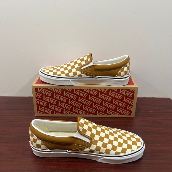 Vans, Classic Slip-On, VN0A33TB9HN, Brown & White - Picture 4 of 13